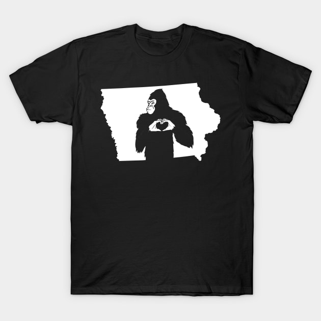 Iowa Bigfoot T-Shirt by Tesszero